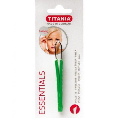 Titania Tweezers Plastic Grips 1061/B- ملقط حواجب تيتانيا ألماني