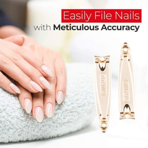 TITANIA Nail clipper 1055 مقص أظافر ذهبى تيتانيا 1055