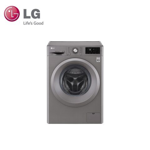 LG 7Kg Washing Machine Direct Drive Silver غسالة بسعة 7 كغ