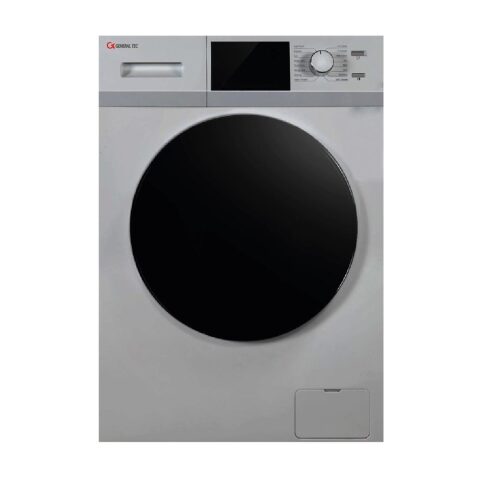 GENERAL TEC 8 Kg Washing Machine غسالة جنرال تيك 8 ك 1400 دورة لون سلفر