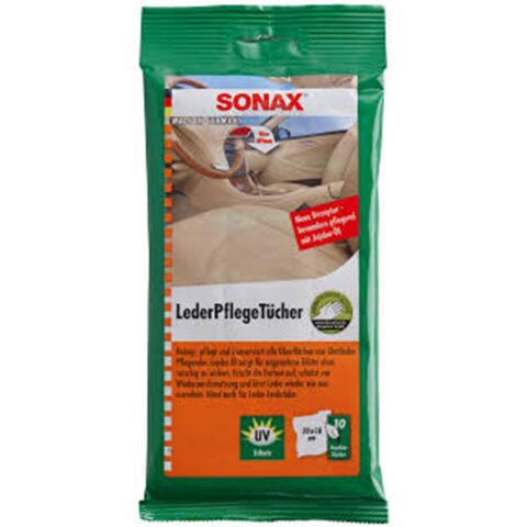 SONAX Leather care wipes سوناكس مناديل للعناية بالجلد 10
