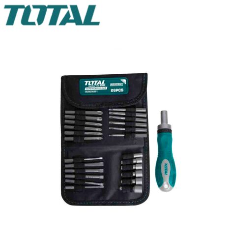 TOTAL 26 PCS Screwdriver Bit Set توتال مفك 26 قطعة