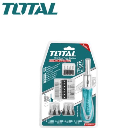 TOTAL 24PCS Ratchet Screwdriver Set توتال طقم مفكات 24 قطعة
