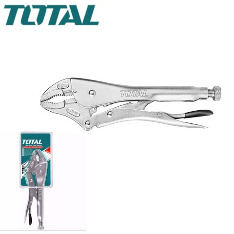 TOTAL straight jaw lock plier توتال زرادية كبس 10 أعوج بوز ثقيل