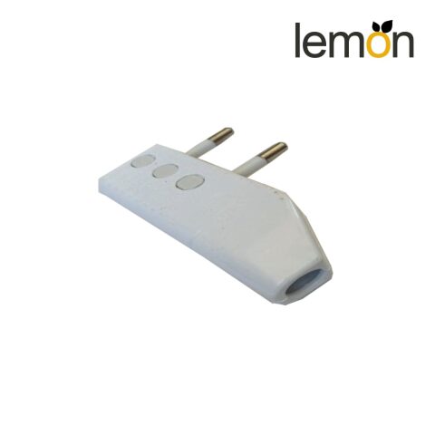 Lemon Socket 2P+T 10A. ليمون قابس/ فيش ثنائي 10 امبير مستطيل