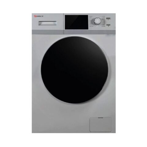 GENERAL TEC WASHING MACHINE 7 kg silver جينرال تيك غسالة 7كيلو،  1200 دورة، لون فضي