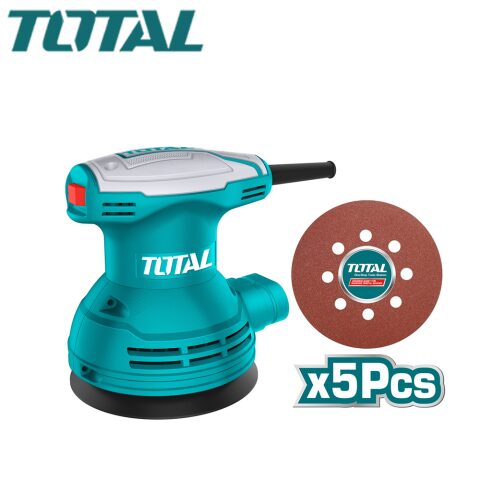 TOTAL Finishing sander 320 توتال حفافة دائرية مع 5ورق حف