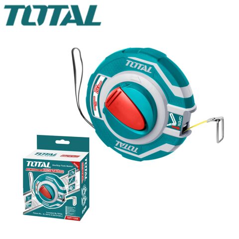 TOTAL STEEL MEASURING TAPE 30mtr توتال كركر 30 متر حديد