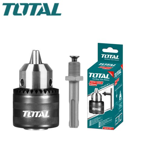 TOTAL 13mm Key chuck with adaptor توتال جوزة درل مع أدابتر