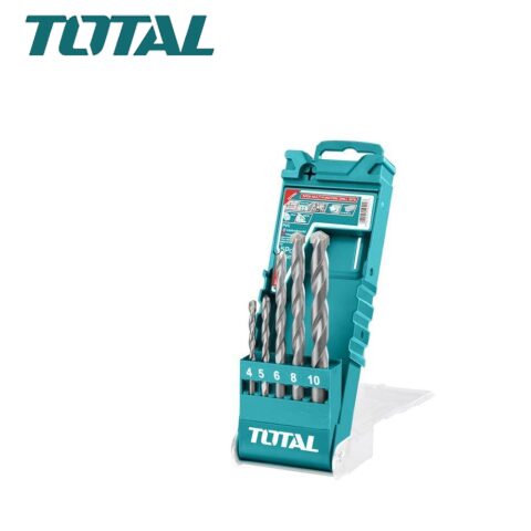 TOTAL 5PCS multi-function drill bits توتال طقم ريش متعدد 4 ملم حديد باطون جرانيت