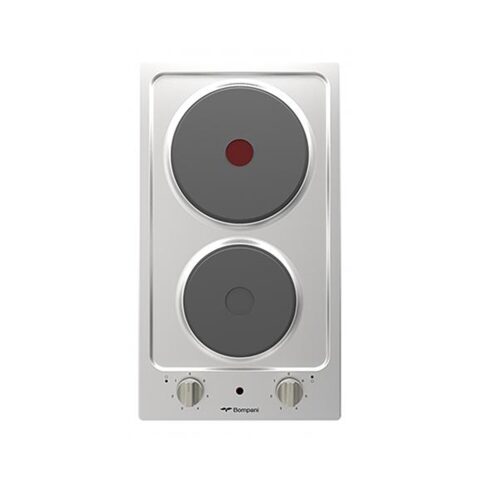 BOMPANI BUILT IN HOB Electric Gaz Stanlees BO263EB/E بومباني طباخ كهرباء 30 سم 2 عين ستانلس
