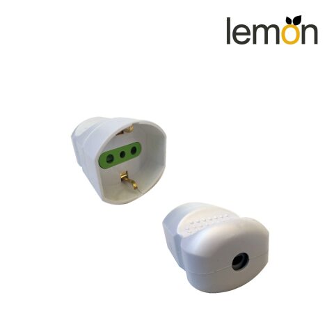 Lemon Socket 2P+T Schuko ليمون . قابس/ انثى - مدخل ثنائي قوة تحمل 16 امبير