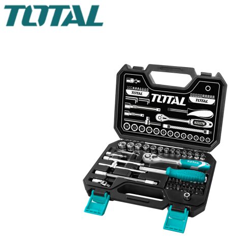 TOTAL Socket Set 45PCS 1/4˝ توتال طقم بوكس
