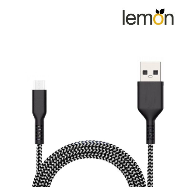 Lemon Micro USB charge Gray ليمون شاحن مايكرو رمادي