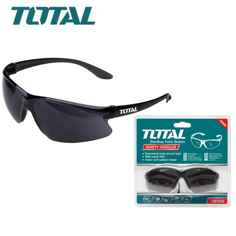 TOTAL Safety goggles توتال نظارة اسود