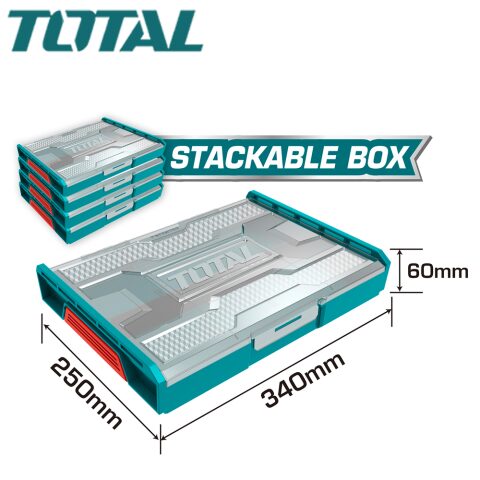 TOTAL Stackable Plastic Box توتال صندوق عده بلاستيك فارغ