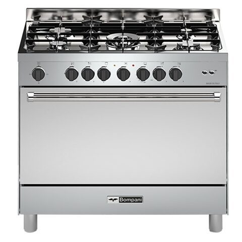 BOMPANI GAZ COOKER Stanlees بومباني فرن 90*60 - ستانلس