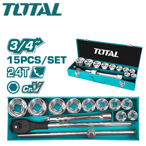 Total 15Pcs 3/4