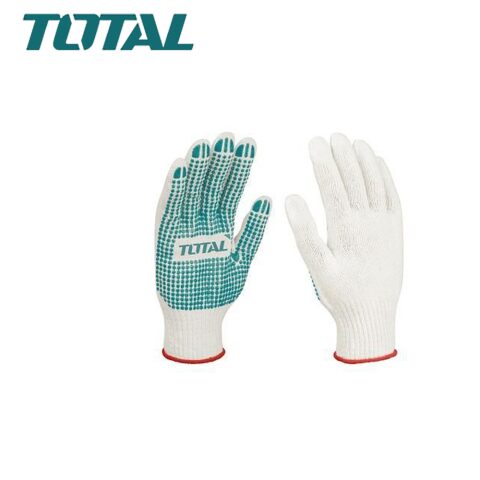 TOTAL Knitted & PVC Dots Gloves توتال كفوف مبزر