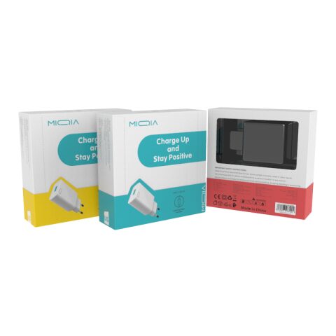 MIQIA Charger 1 USB MA03 QC3.0 شاحن بمدخل + كابل مايكرو أو تايب سي