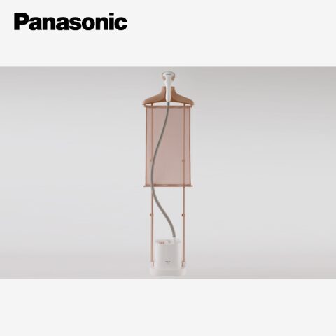 Panasonic Iron Garment Steamer With Hanger NI-GWE080WTH باناسونيك مكوى بخار عامودي 2140 واط مع علاقة