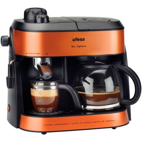UFESA Combi coffee maker 1800 W CK7355 يوفيسا كومبو ماكنة قهوة امريكية واسبرسو 1800 واط