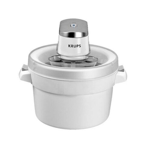 Krups GVS-241 Ice Cream Maker, 100W, 1.6 Liter, White ماكينة صنع الآيس كريم من كروبس 100 واط ، 1.6 لتر ، أبيض