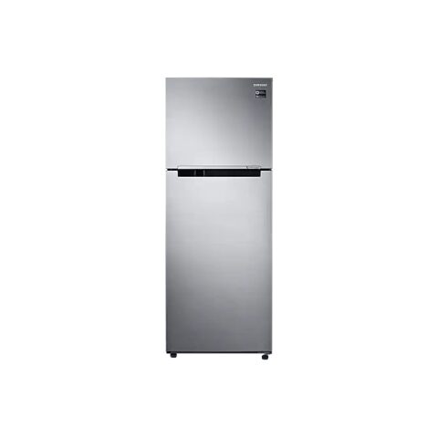 SAMSUNG Refrigerator 385L A+ Silver RT38K50AJS8/LV سامسونج ثلاجة المجمد العلوي بتقنية ضاغط العاكس الرقمي، سعة 384 لتر