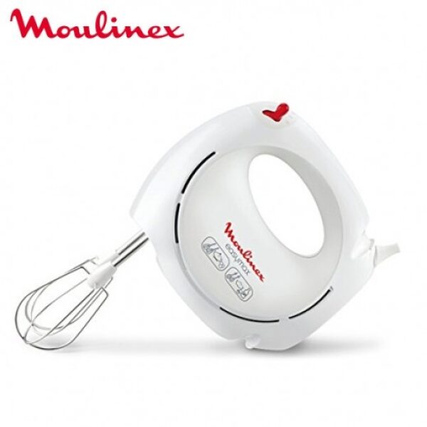 Moulinex HM250 Blender 200 Watt 2 Stainless Steel Blades 5 Speed White خلاط مولينكس 200 واط 2 شفرات ستانلس ستيل 5 سرعات