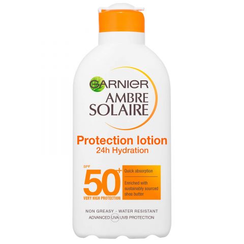 "غارنييه كريم الشمس SPF 50+ مرطب عالي الحماية (مقاوم للماء) للاطفال "