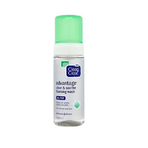 Clean & Clear Advantage غسول رغوي منظف ومهدئ ، 150 مل
