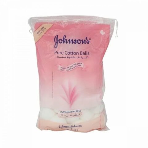 JOHNSON'S PURE COTTON BALLS - 50 BALLS كرات قطن نقية من جونسون - 50 كرة
