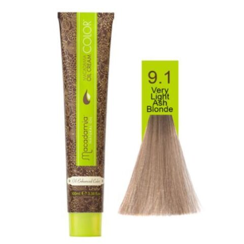 Hair Color MACADAMIA 100ml No. 9.1 صبغة شعر ماكاداميا 100 مل رقم 9.1