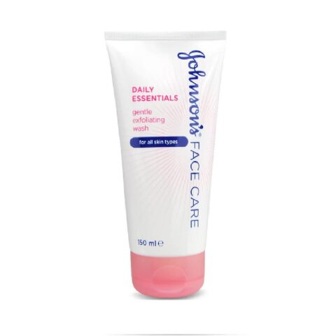 Johnson's Face Care Daily Essentials Gentle Exfoliating Wash 150ml جونسون غسول مقشر لطيف للعناية اليومية بالوجه ، 150 مل