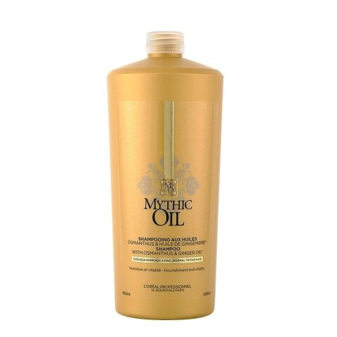 Loreal Mythic Oil Shampoo For Normal/Fine Hair 1000ml شامبو الزيت الأسطوري من لوريال للشعر العادي / الناعم 1000 مل
