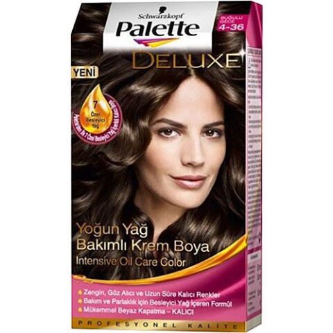 Shwarzkopf Palette Deluxe شوارزكوف باليت ديولكس صبغة شعر رقم4.36