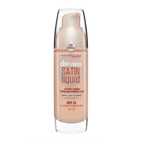 Maybelline Dream Satin Liquid Foundation - 4 light porcelain كريم أساس سائل دريم ساتين من مايبيلين - 4 بورسلين فاتح