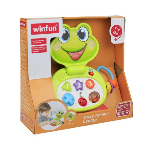 لعبة BUSY ANIMAL LAPTOP - FROGGY (12-6 شهر )