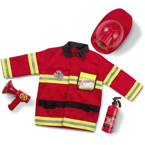Melissa & Doug Fire Chief Role Play Costume Set, 3-6 years مجموعة أزياء تنكرية للعب الأدوار من ميليسا آند دوج ، 3-6 سنوات