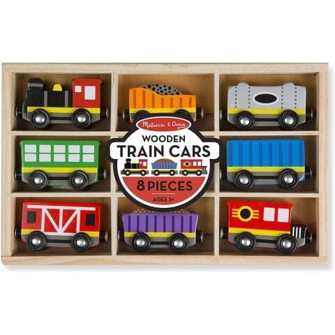 (لعبه) WOODEN TRAIN CARS