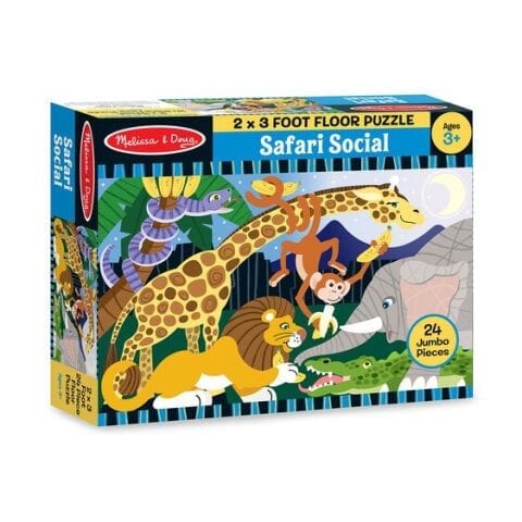 (لعبه) SAFARI SOCIAL FLOOR PUZZLE (24 PC)