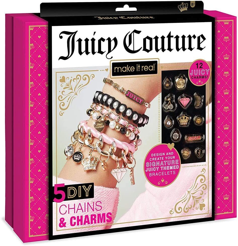تمساح تشقلب أحمر  Make It Real Juicy Couture Gold 5 DIY Chains And Charms أساور DIY ساحرة -  طريقة جوسي كوتور - eTAWFEERcom