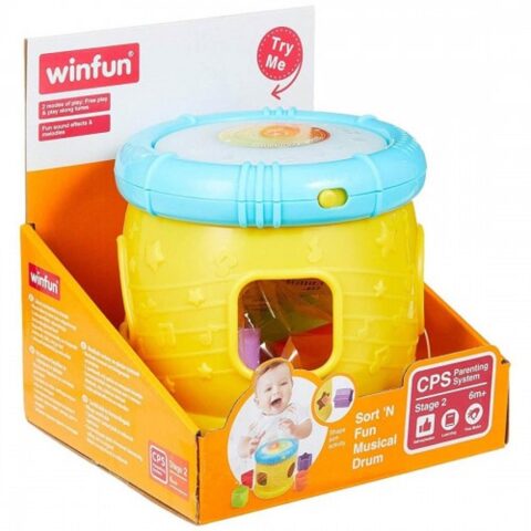 لعبة SORT ‘N FUN MUSICAL DRUM (12-6 شهر)