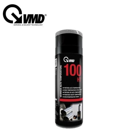 HIGH TEMPERATURE SPRAY PAINT - BLACK + ALUMINUM طلاء بخاخ عالي الحرارة - أسود + الومنيوم سبريه 400مل