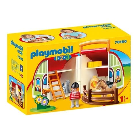 Playmobil My Take Along Farm For Children لعبة مزرعة الأطفال من بلاي موبايل