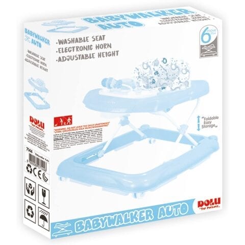 (كراجة ) BABY WALKER AUTO BLUE W MUSIC
