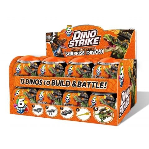 (لعبه) ZURU 5 SURPRISE- COLLECTABLES- DINO STRIKE SERIES1 -24PCS