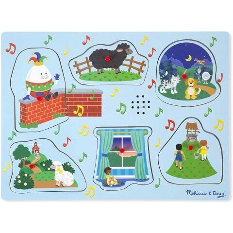 Melissa & Doug Nursery Rhymes 2 - Sound Puzzle حضانة القوافي 2 - لغز الصوت من ميليسا اند دوج