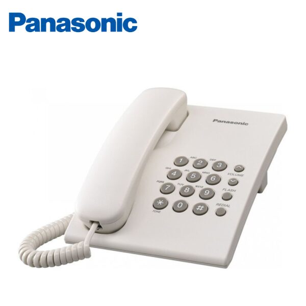Panasonic KX-TS500FXW Landline Telephone White هاتف أرضي باناسونيك أبيض
