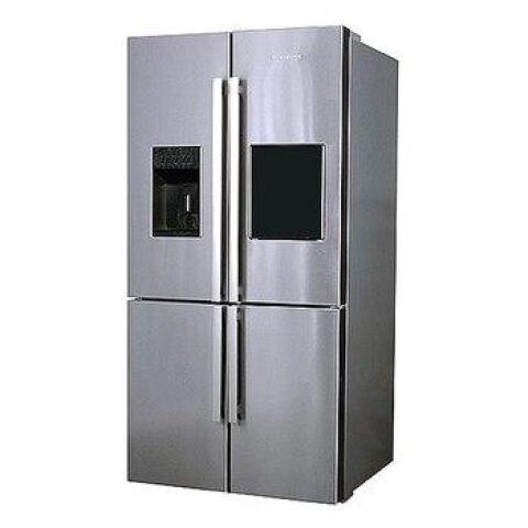 Blomberg Refrigerators 4-DOOR FRENCH 750 KQD 1440 X ثلاجة بلومبرج الباب الفرنسي 750 لتر نوفروست لون فضي توفير طاقة A+